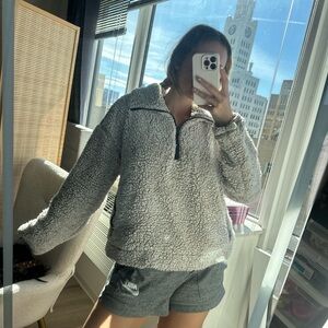 Thread & Supply Gray Teddy Jacket